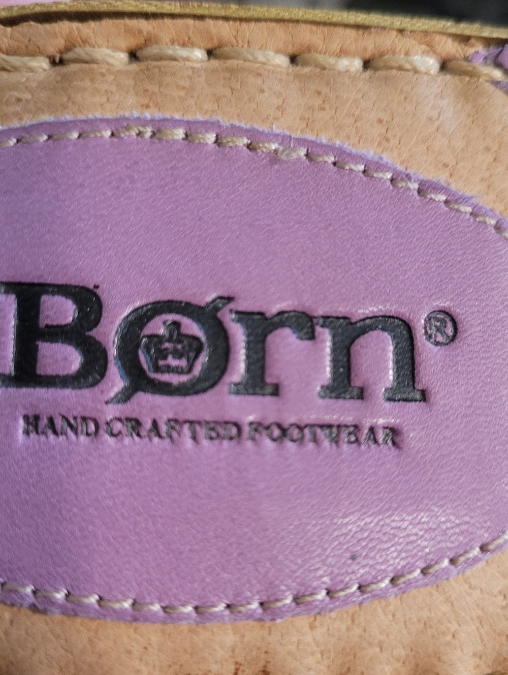 Born Azalea lavender flower leather sandals- 7.          A68 - Picture 8 of 8